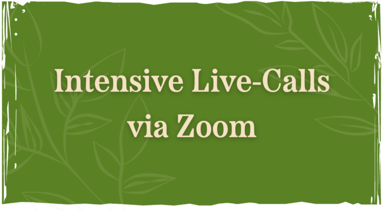 Intensive Live-Calls via Zoom